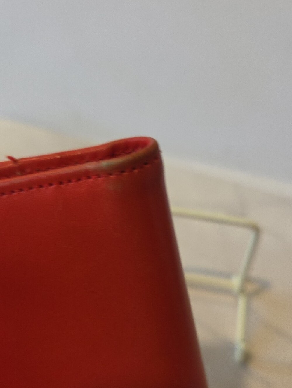 Salvatore Ferragamo Red Leather Compact Bifold Wallet with Silver Buckle - Picture 12 of 14